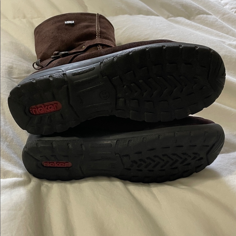Rieker | Tex | Brown | Wrap Strap/Buckle | Mid Calf | Winter | Boots | Size 37 - Picture 9 of 16